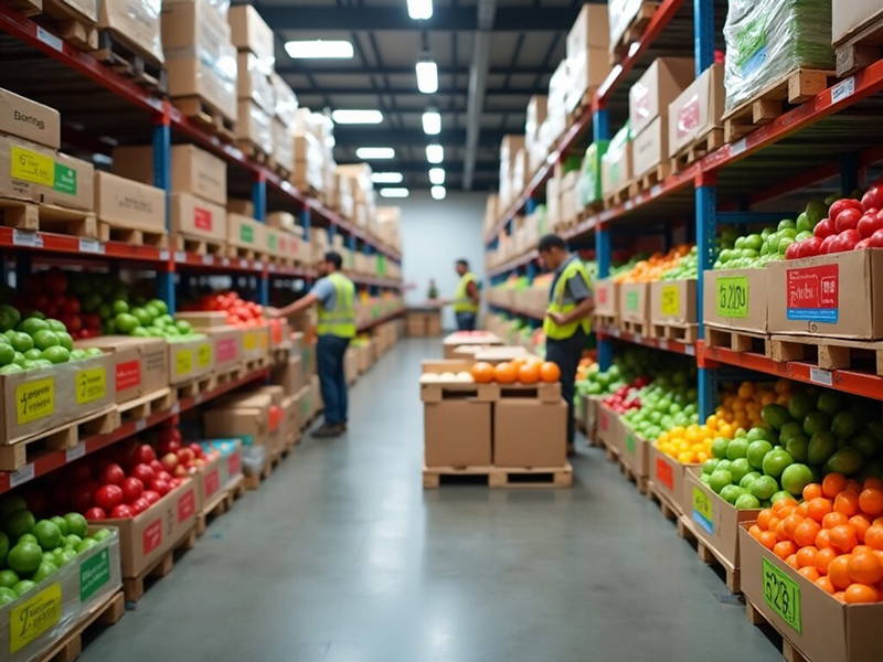 Optimizing Food Distribution with 2-Inch Color-Coded Labels