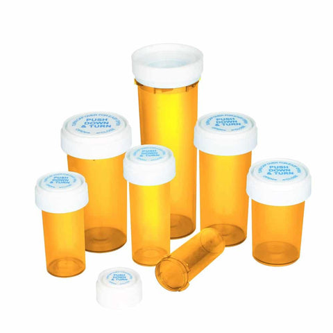 13 Dram Reversible Cap Vials Amber (275 Units/Box)